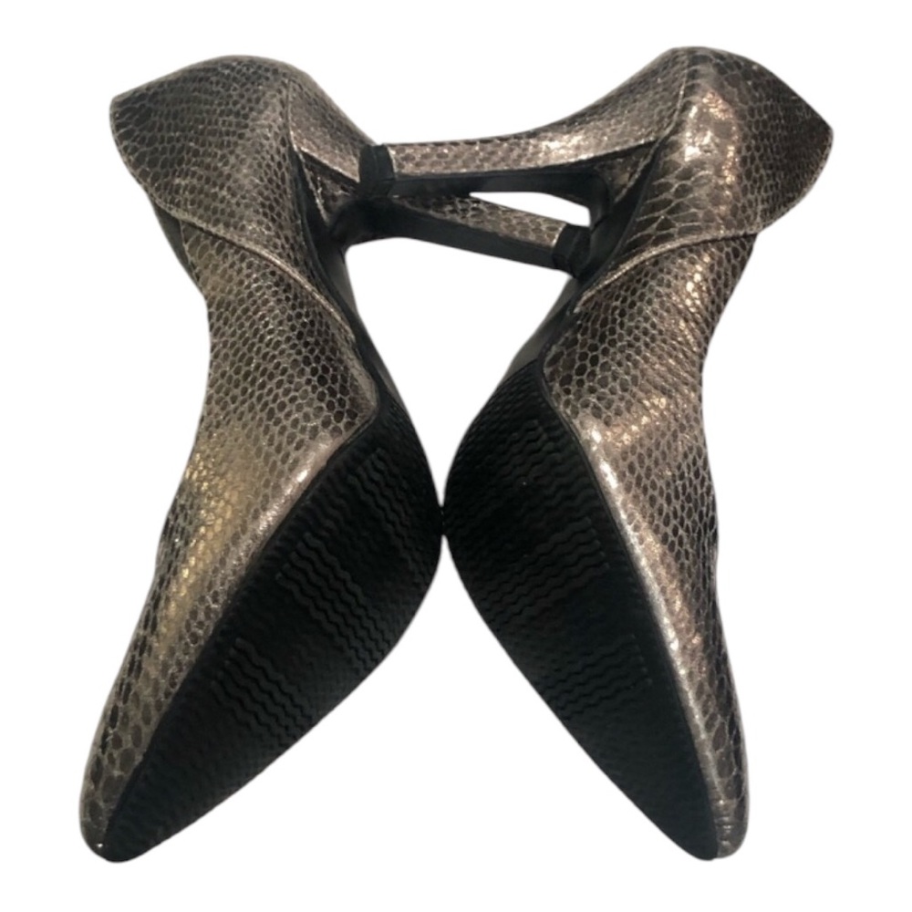 Mixit Pewter Snake "Emerald" Pumps - Picture 5 of 10